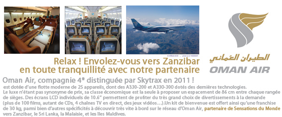 voyage zanzibar, sejour de luxe, oman air