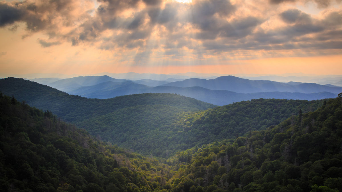Blue Ridge Mountains panorama