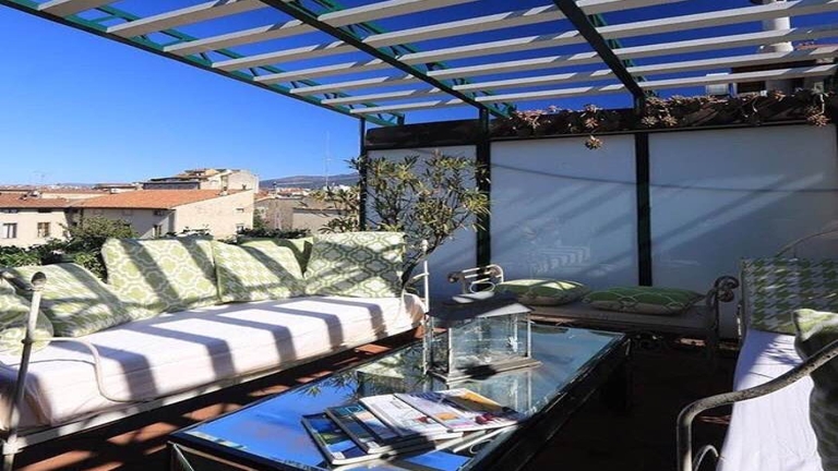 Htel Cellai, Florence - Terrasse