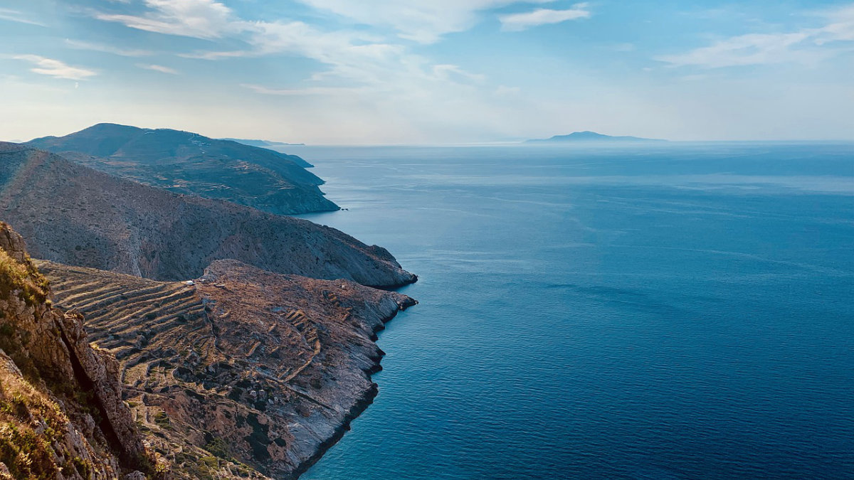 Folegandros, Point de vue sur la mer