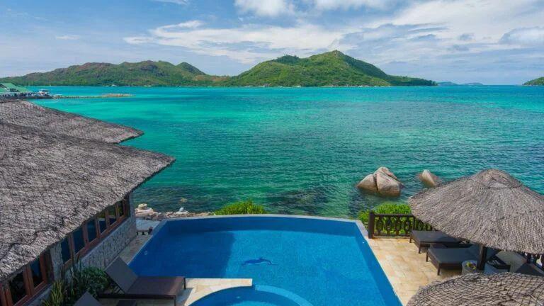 Colibri - piscine Chalets Cote Mer - vue arienne