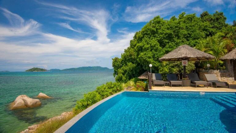 Colibri - piscine Chalets Cote Mer - vue de ct