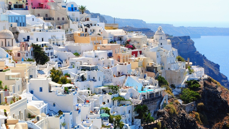 Santorin - Village blanc