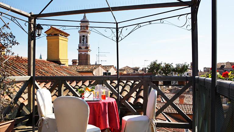 Htel Ca d'Oro  Venise, terrasse