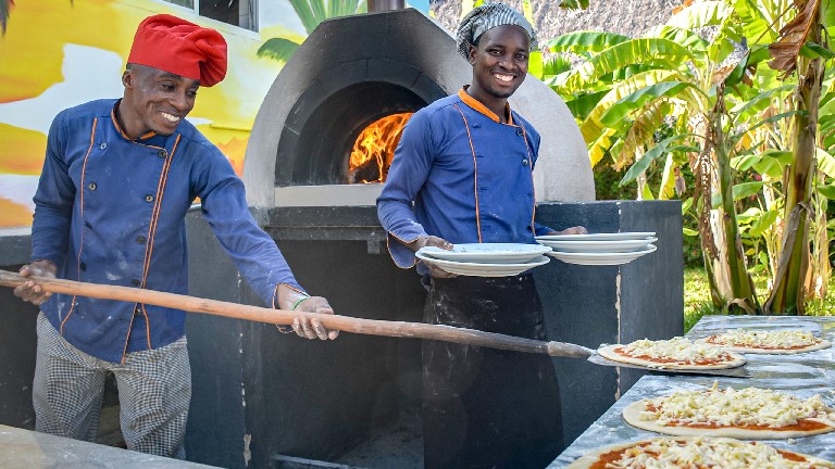 Paradise Beach Resort, Pizza au Beach Club