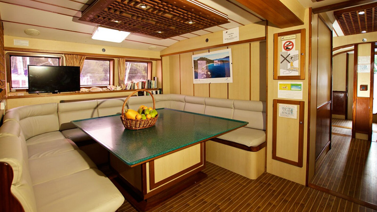 Croisire Seychelles en catamaran, interieur