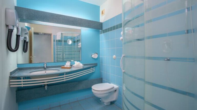 Le Salako hotel , Salle de bains chambre standard Clipper