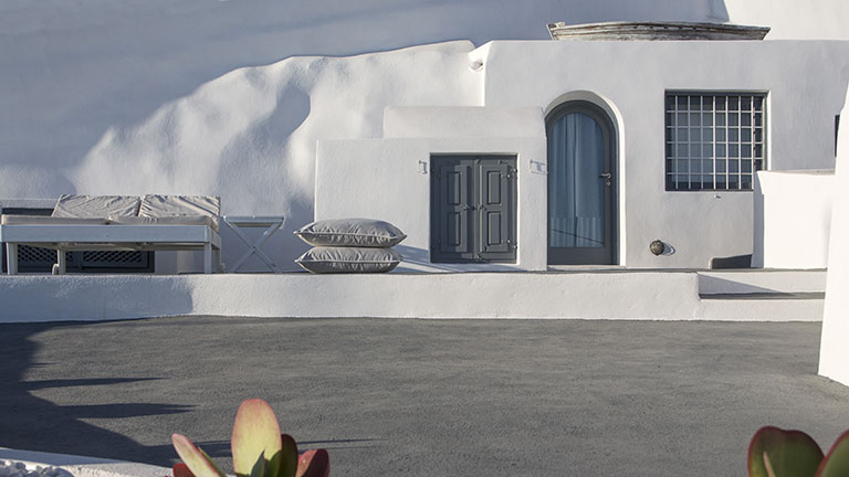 Htel Alta Vista Suites en Grce, terrasse