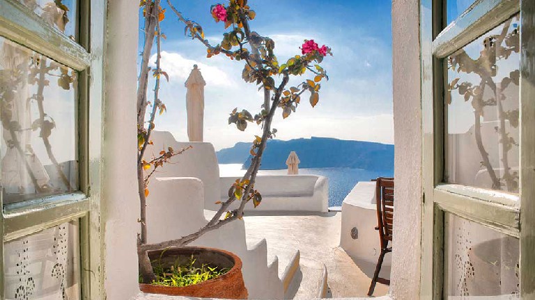 Fanari Villas - Junior Suite, fentre vue sur mer