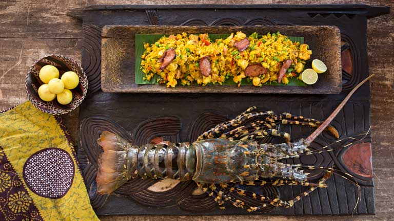 Anantara Bazaruto Island Resort, dner