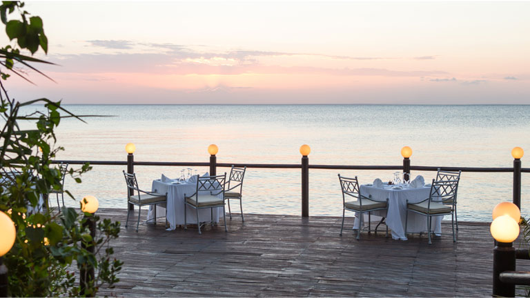 Anantara Bazaruto Island Resort, dner vue mer