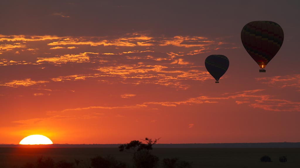 Survol Namibie en montgolfire
