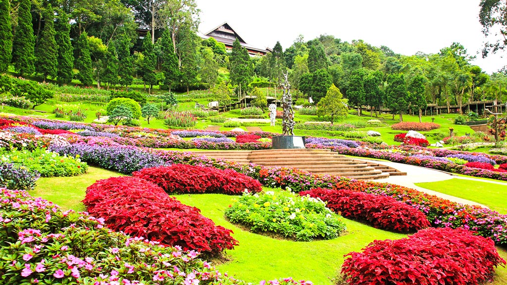 Chiang Rai, jardins Mae Fah