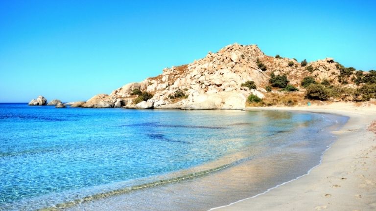 Naxos, plage mikri vigla