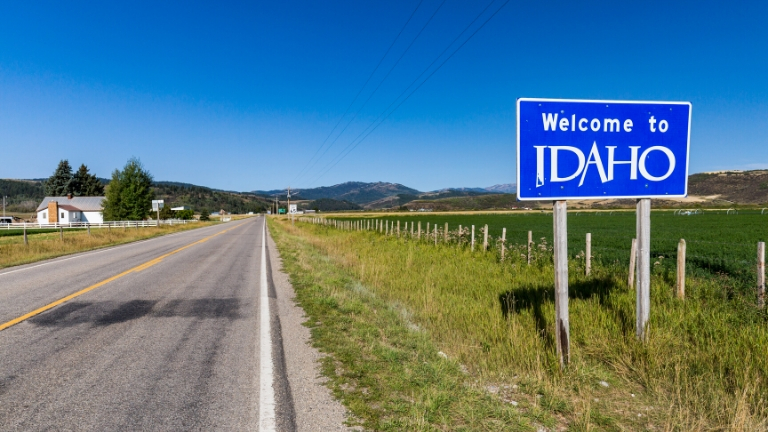 Sur la route de l'Idaho