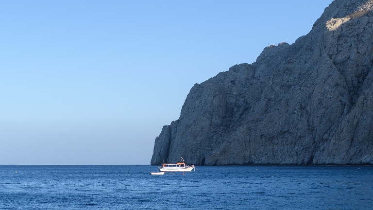 Kamari Beach hotel, vue de l'htel