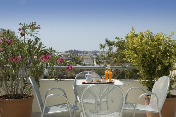 Htel Hermes, Athnes - terrasse