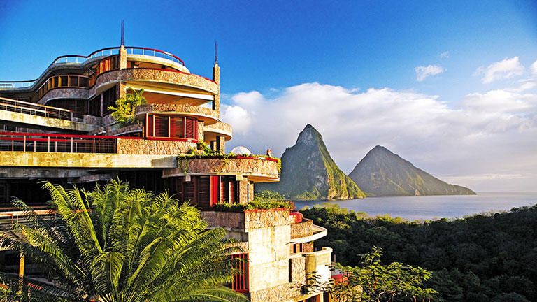 Htel Jade Mountain, vue extrieure