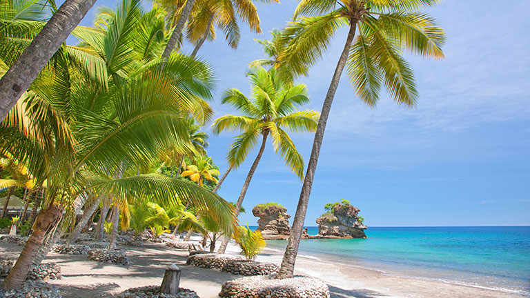 Htel Jade Mountain, plage 