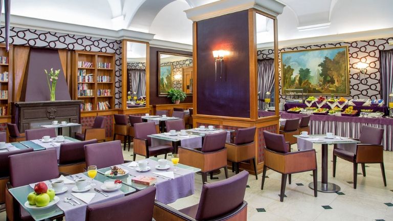 Hotel Morgana, Salle de petit djeuner