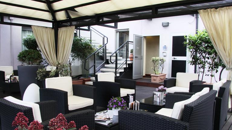 Htel Apogia Sirio  Venise Mestre, terrasse