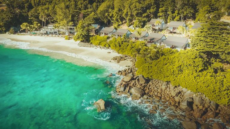 Htel Carana Beach, vue arienne