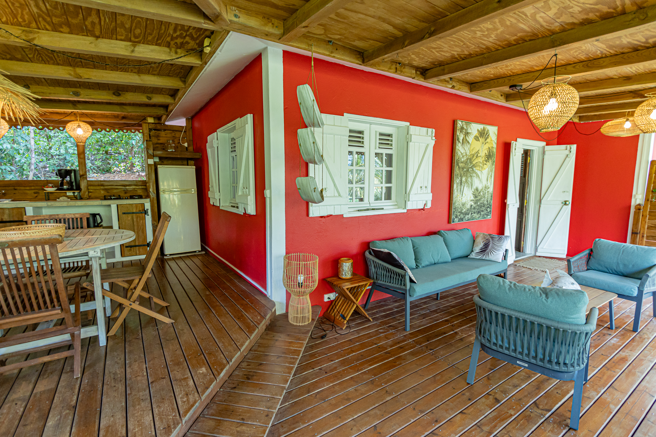 H�tel Cara�b Bay Villas en Guadeloupe - Terrasse chambre Kariakou