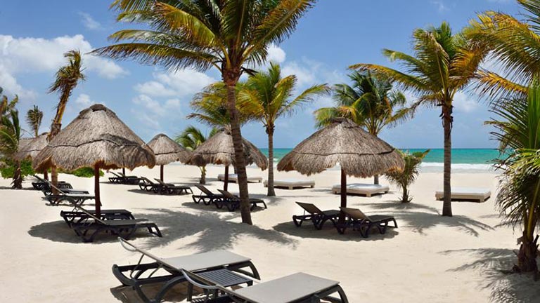 Htel Catalonia Playa Maroma au Mexique, plage