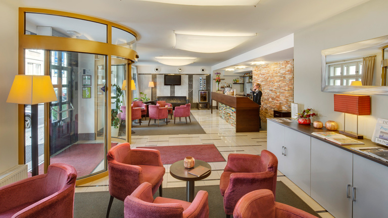 Htel Clement  Prague, bar du lobby