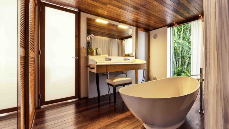 Htel Blue Margouillat - Suite Crole en Villa avec spa - Salle de bains