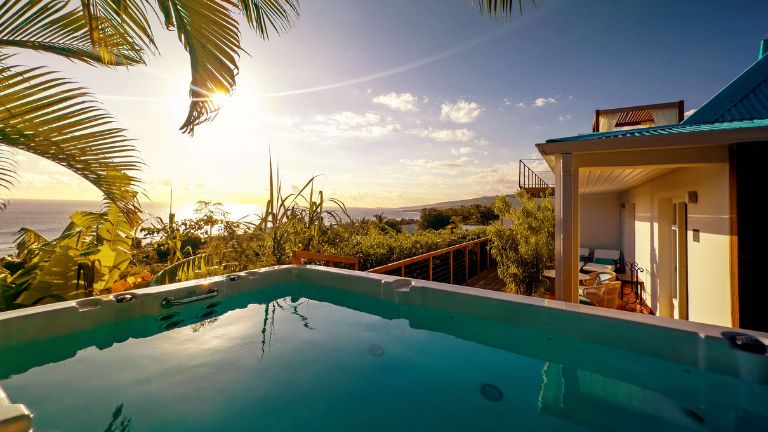 Htel Blue Margouillat - Suite Crole en Villa avec spa - Spa