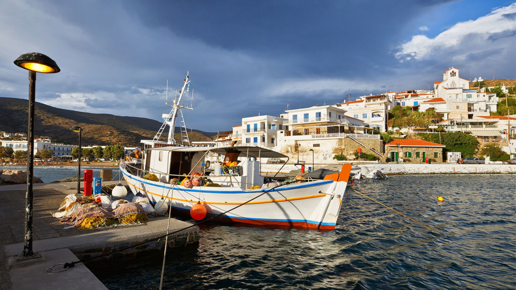 Andros, village de Basti