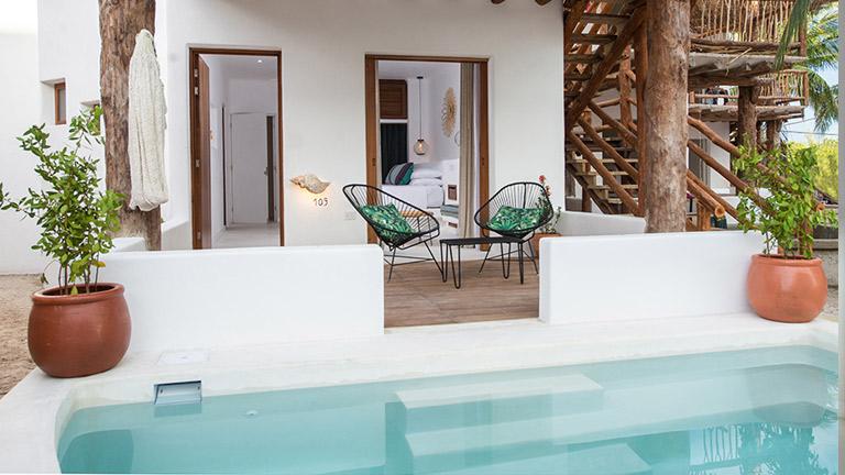 Villas HM Palapas del Mar,suite piscine