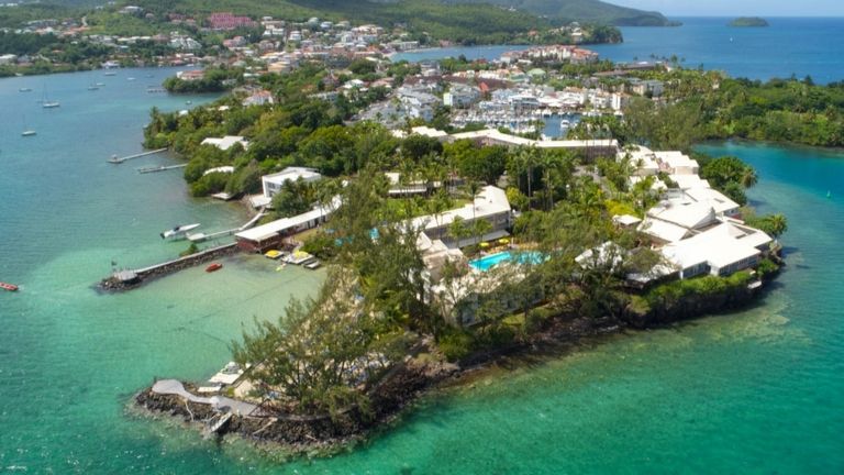 Carayou Hotel & Spa - vue arienne de la pointe du bout