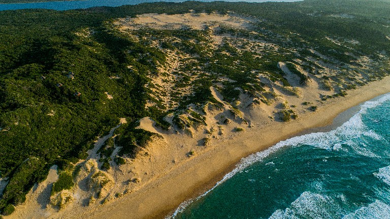 Dunes de Dovela - Vue arienne