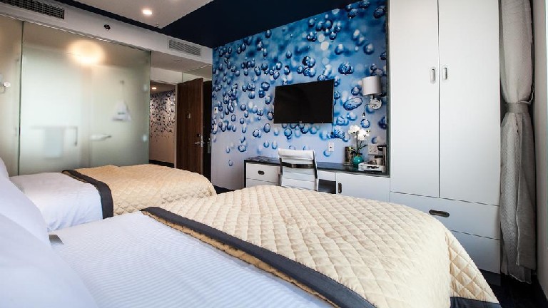 Wyndham Garden Brooklyn - Chambre Double Double Bleue