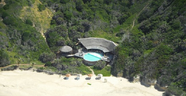 Massinga Beach Lodge, vue arienne