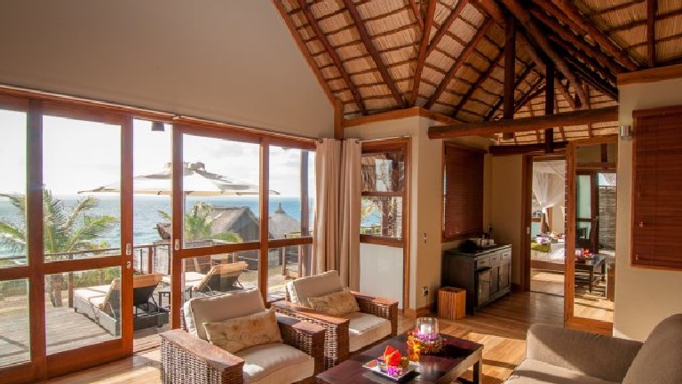 Massinga Beach Lodge, Salon du chalet