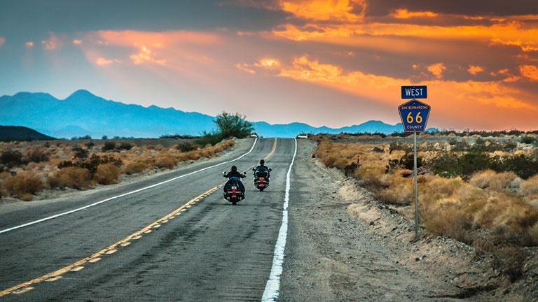 L'Ouest de la Route 66 en Harley-Davidson