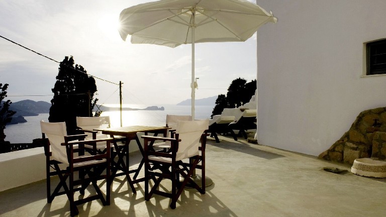 Sunset Villa Milos - Terrasse vue sur mer