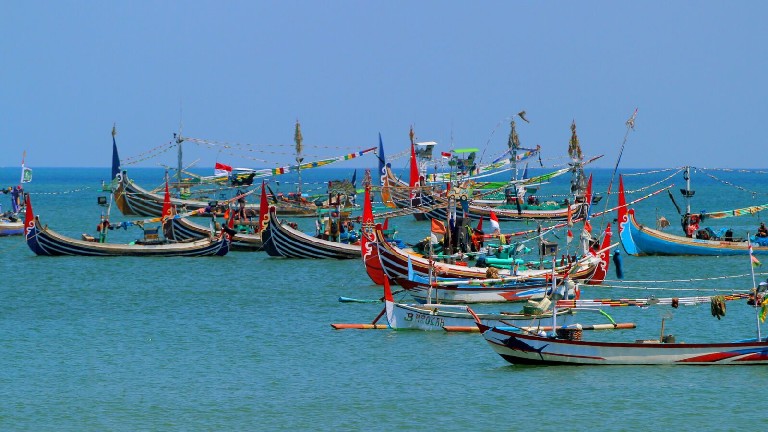 Bali, Bateaux de pcheurs
