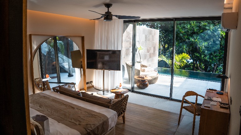 Palm Hotel & Spa - Pool Lodge, chambre avec vue sur piscine privative