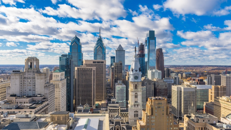 Vue de Philadelphie