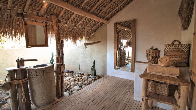 Mathis Lodge - Pool Lodge, Salle de bain extrieure