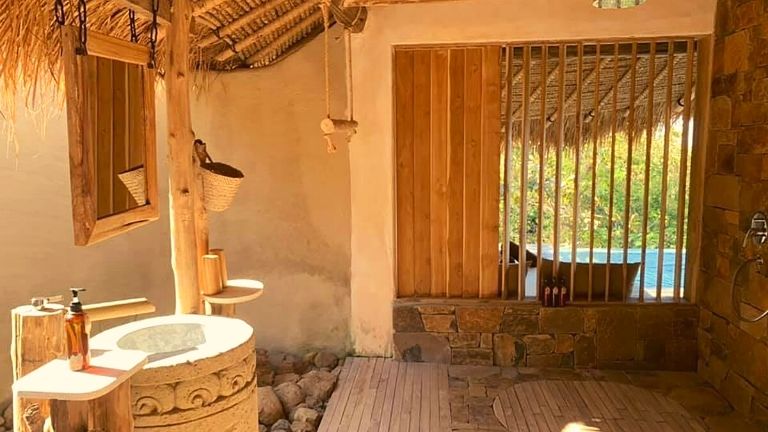 Mathis Lodge - Deluxe Lodge, Salle de bain extrieure