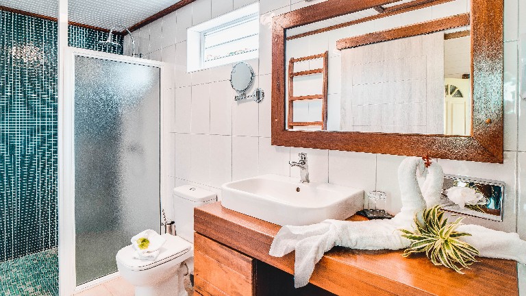 Htel Bambou - Chambre Standard, Salle de bain