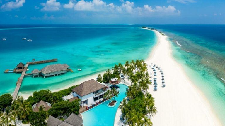 Vue arienne du Finolhu