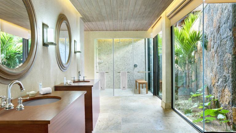 JW Marriott Mauritius Resort, salle de bain suite Majestueuse