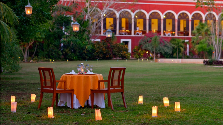 Hacienda Temozon, diner romantique