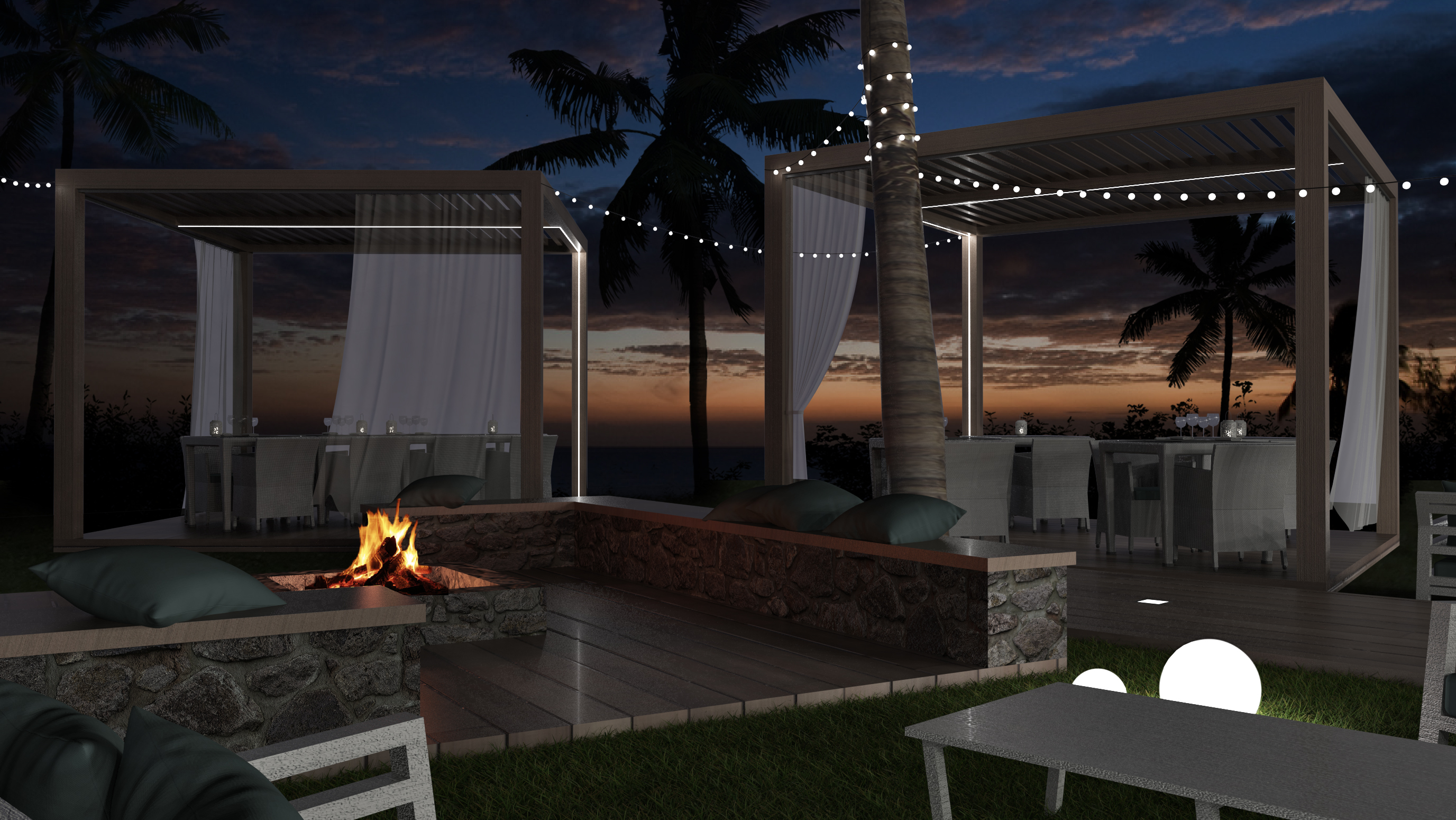 Wydham Turtle Bay - Piscine de nuit